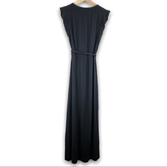 Splendid - Black Stella Faux-Wrap Dress - X Small - Picture 3 of 9